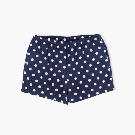 【USED】1990s J.CREW : Cotton Poplin Dot Swim Short Pant : XL