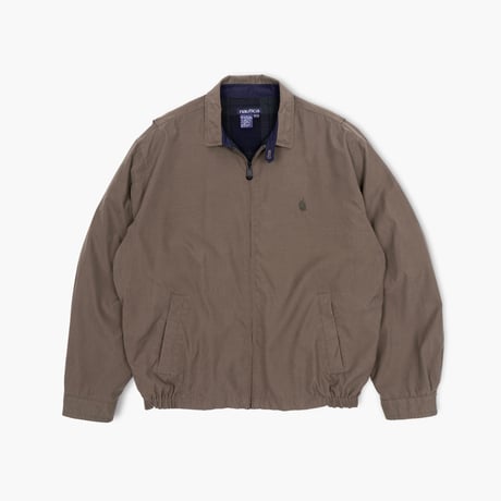 【USED】1990s nautica : Microfiber Harrington Jacket : XXL