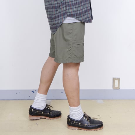 【USED】2000s-10s L.L.Bean : Nylon Field Short Pant with Woven Belt : XL