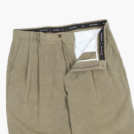 【USED】2000s Tommy Bahama : Silk Hopsack 2Tuck Trouser : w38
