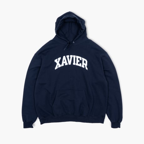 【USED】2010s Champion USA : "Xavier University" Hooded Sweatshirt : XXL