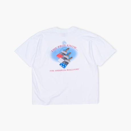【USED】2000s JERZEES : "SHERWIN WILLIAMS" Crew T-Shirt : XL