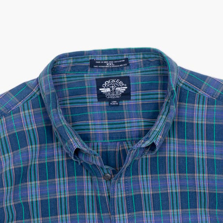 【USED】1990s DOCKERS : Plaid BD Shirt : XXL