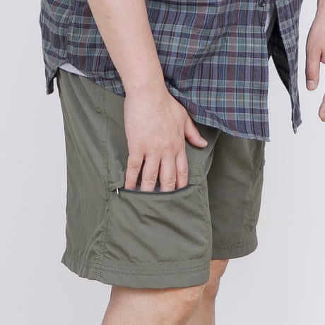 【USED】2000s-10s L.L.Bean : Nylon Field Short Pant with Woven Belt : XL