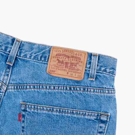 【USED】2000s Levi's : 550 “RELAXED FIT” Denim Short Pant : w38