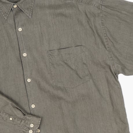 【USED】1990s STRUCTURE : Linen Regular Shirt : XL