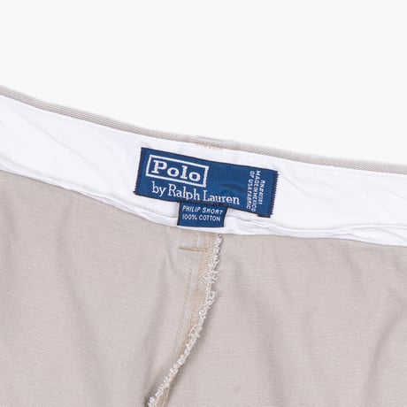 【USED】1990s-2000s Polo Ralph Lauren : "PHILIP SHORT" Plain Front Chino Short Pant : w50