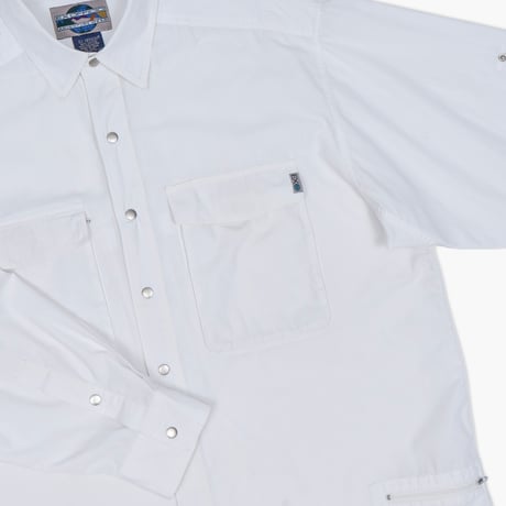 【USED】2000s EXOFFICIO : Cotton Poly Broad Regular Field Shirt : XL