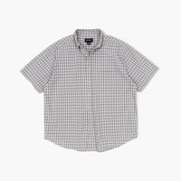 【USED】2000s Eddie Bauer : Seersucker Plaid BD S/S Shirt : XL