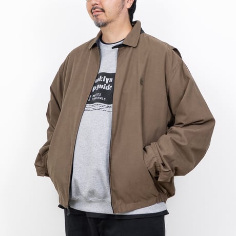 【USED】1990s nautica : Microfiber Harrington Jacket : XXL