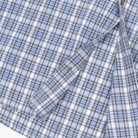 【USED】1990s-2000s Eddie Bauer : Madras Plaid BD S/S Shirt : XL