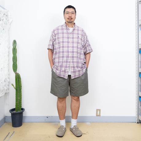 【USED】1990s-2000s Polo Ralph Lauren : "TYLER SHORT" Chino 2Tuck Short Pant : w42