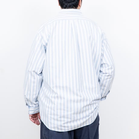 【USED】1990s-2000s Ralph Lauren : "BLAKE" Oxford Stripe BD Shirt : XXL