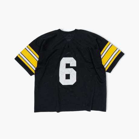 【USED】1990s Logo 7 : Pittsburgh Steelers “Bubby Brister” Football Mesh Jersey (Made in USA) : XXL
