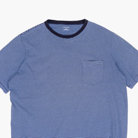 【USED】2000s LANDS' END : Border Crew T-Shirt with Pocket : XL