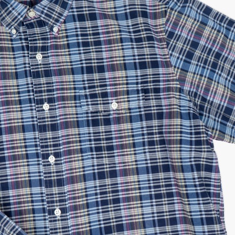 【USED】2000s Ralph lauren : Madras Plaid BD Shirt : XL