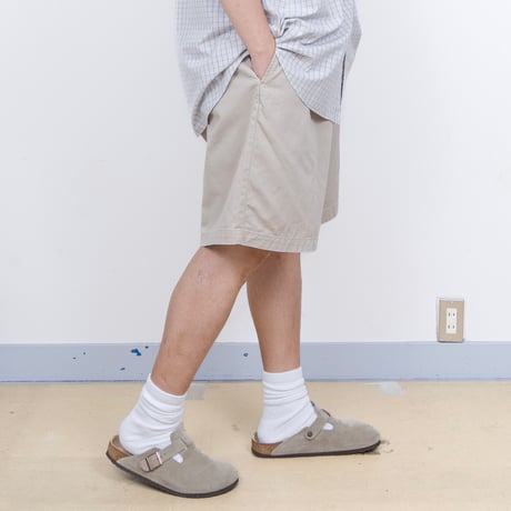 【USED】1990s-2000s Polo Ralph Lauren : "PHILIP SHORT" Plain Front Chino Short Pant : w50