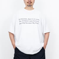 【NEW】BIG UNCLE STORE : "The Path" Crew T-Shirt : White