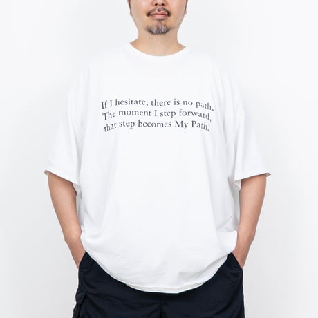 【NEW】BIG UNCLE STORE : "The Path" Crew T-Shirt : White