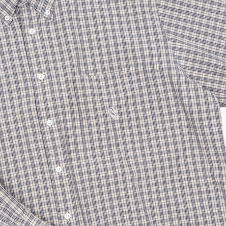 【USED】1990s nautica : Broad Plaid BD Shirt : XL