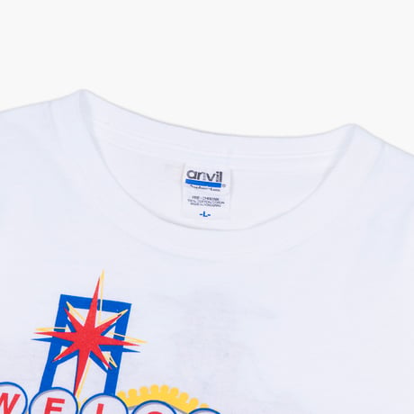 【USED】2000s anvil : "LAS VEGAS" Crew T-Shirt : L