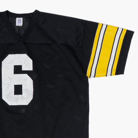 【USED】1990s Logo 7 : Pittsburgh Steelers “Bubby Brister” Football Mesh Jersey (Made in USA) : XXL