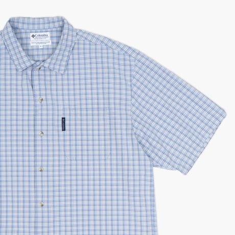 【USED】1990s Columbia Sportswear : Broad Plaid Regular S/S Shirt : XL
