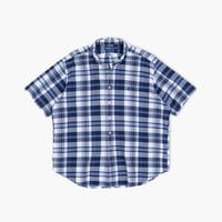 【USED】1990s-2000s Ralph Lauren : "BLAKE" Madras Plaid BD S/S Shirt : XXL