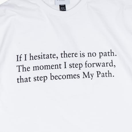【NEW】BIG UNCLE STORE : "The Path" Crew T-Shirt : White