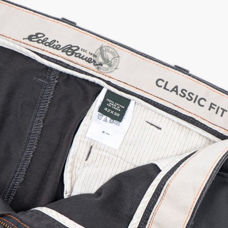 【USED】2000s Eddie Bauer : Chino Plain Front Trouser : W42