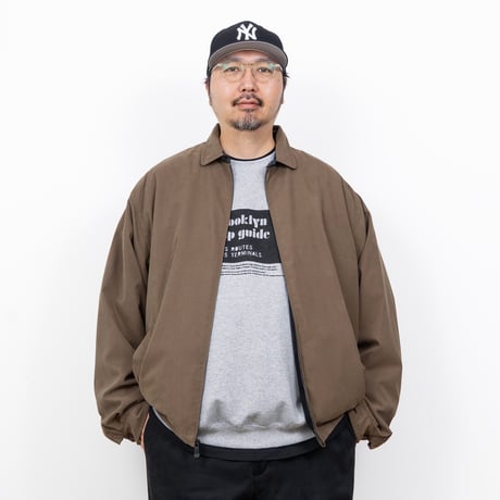 【USED】1990s nautica : Microfiber Harrington Jacket : XXL