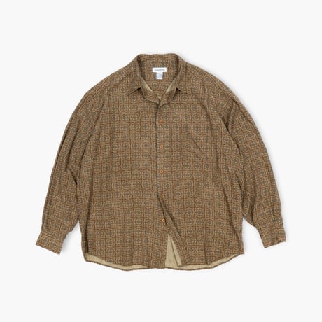 【USED】1990s-2000s claiborne : Rayon Pattern Regular Shirt : XL