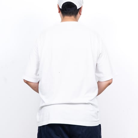 【USED】2000s OLD NAVY : Chest Border Crew S/S Top : XXL
