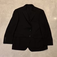 S59.5｜D'URBAN( ダーバン) 2Bブラックシャドーストライプスーツ(BB4)