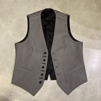 B25｜薄グレーリバーシブルベスト(M)
