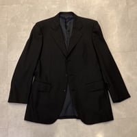 M90｜BURBERRY LONDON 段返り3Bダークグレーウインドウペンスーツ(A5) 定価18万 バーバリー
