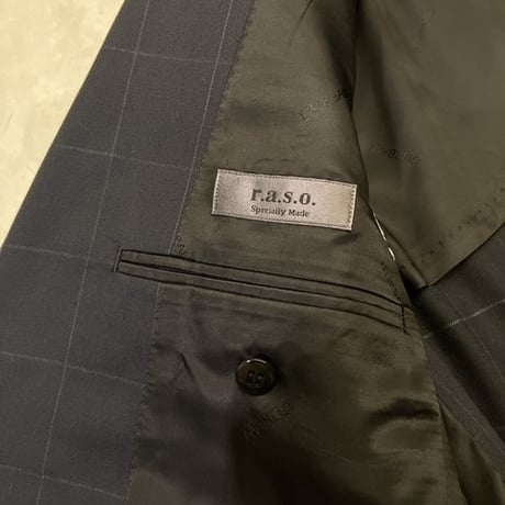 XS12｜D'URBAN( ダーバン) 2Bネイビーウインドウペンスーツ(BB4)