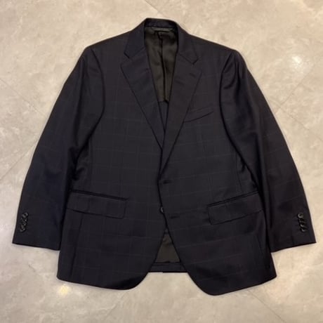 XS12｜D'URBAN( ダーバン) 2Bネイビーウインドウペンスーツ(BB4)