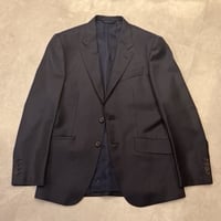 S45｜Paul Smith Collection×Zegna 2Bネイビーピンストライプスーツ(S) 定価135,000円 ポールスミス