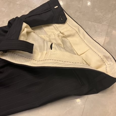 S42｜Paul Smith Collection×ロロピアーナ 2Bネイビーストライプスーツ(S) 定価135,000円 ポールスミス