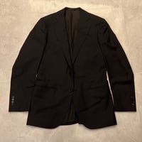 M105｜TOMORROWLAND PILGRIM✕Zegna 2Bブラック3ピーススーツ(46) 定価152,000円 トゥモローランド
