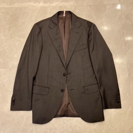 M97.5｜SHIPS×ロロピアーナ 2Bグレーシャドーストライプスーツ(46) シップス