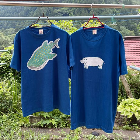 手染めTシャツ 藍　アーカイブコレクション