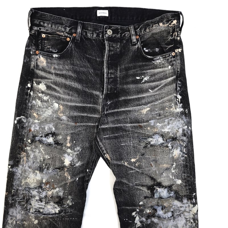 ACID HOUSE 不撓不屈　デニムジャケット　サイズ2 不撓不屈 JEANS BLACK | ACID HOUSE