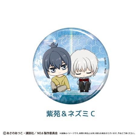 NO.6 ラメ缶バッジ