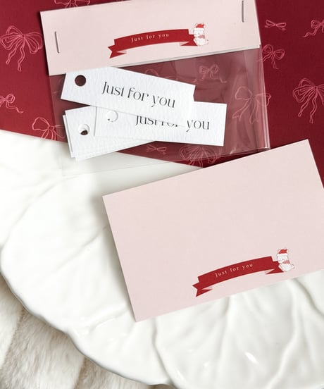 🐰🎄"Just for you ”message card/header 20P