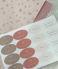 🍂🌼oval wrapping sticker 48P
