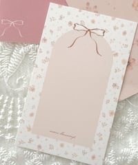 🌼🎀 "merci"message card 20P
