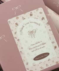 🌼🎀 wrapping sticker 20P Thank you”
