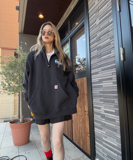 carhartt PARRハーフジップスウェット